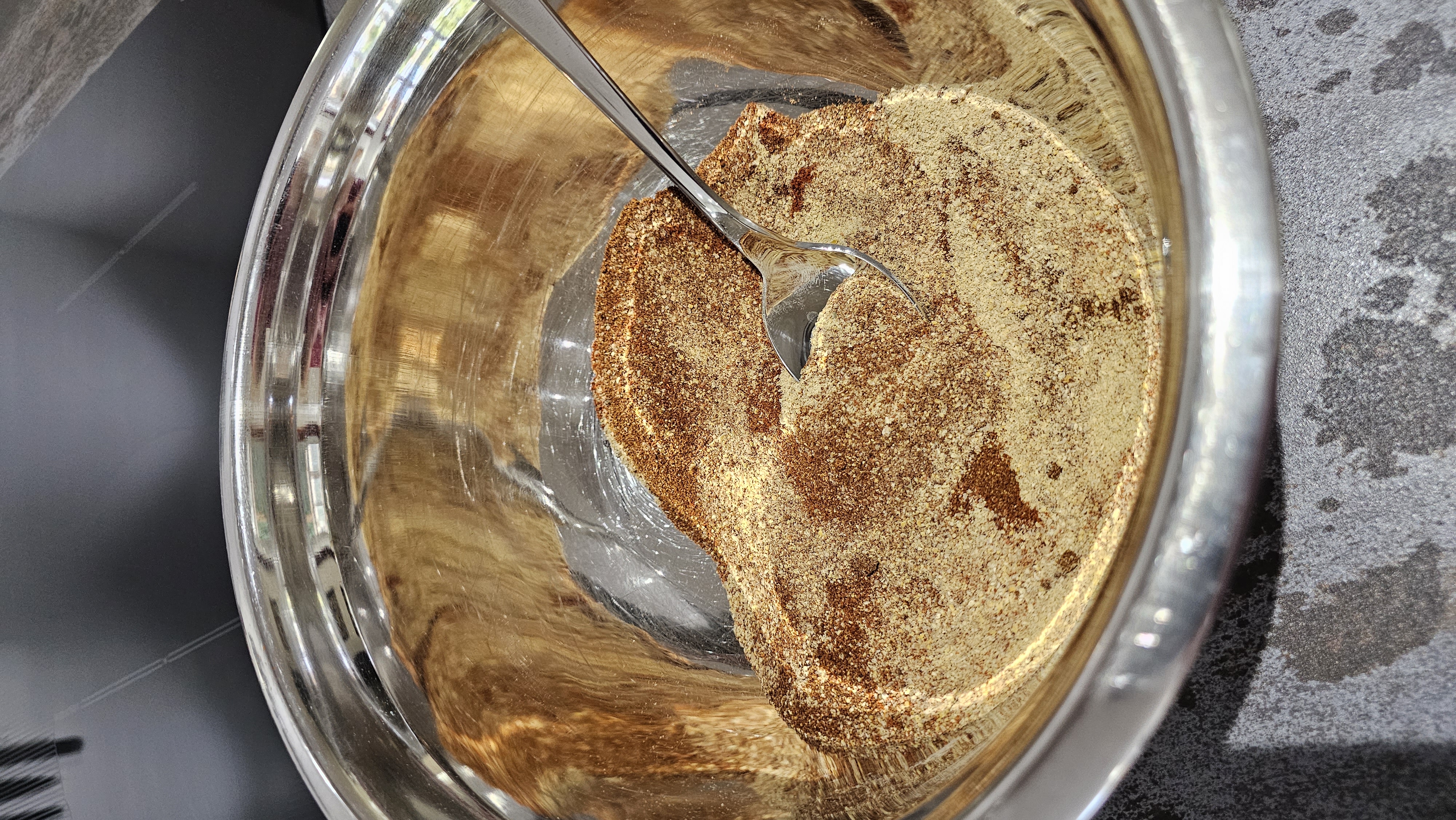 Spices being mixed for Basterma paste