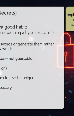 Information page about unique passwords/passphrases