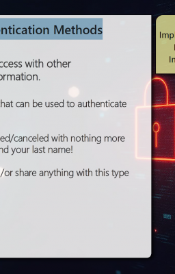 Screenshot of the infographic for protecting other authentication methods - Summary of content in the article