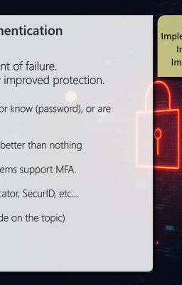 Screenshot of the infographic for multifactor authentication methods - Summary of content is in the article